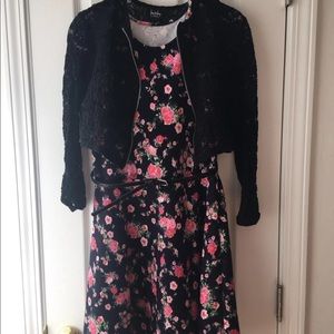 2pc Floral Floral Dress